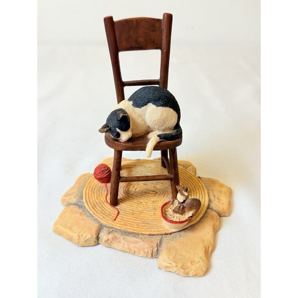 Schmid Lowell Davis “Catnapping Too” 1984 Figurine- Read - Picture 10 of 13